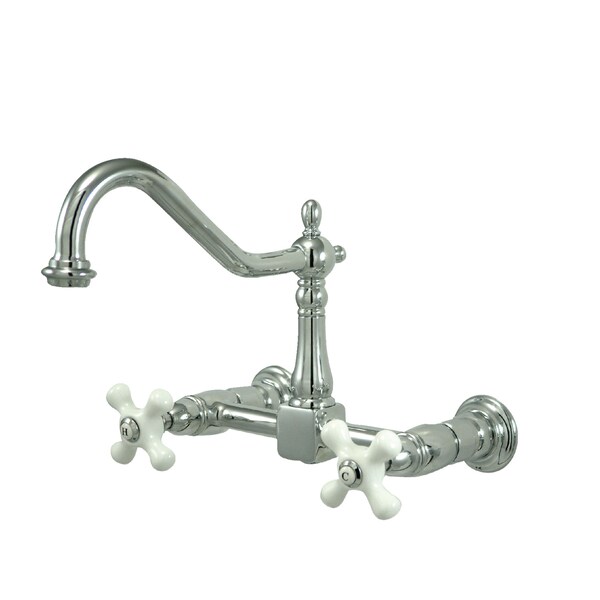 Heritage KS1241PX 2-Handle 8-Inch Wall Mount Kitchen Faucet KS1241PX - main